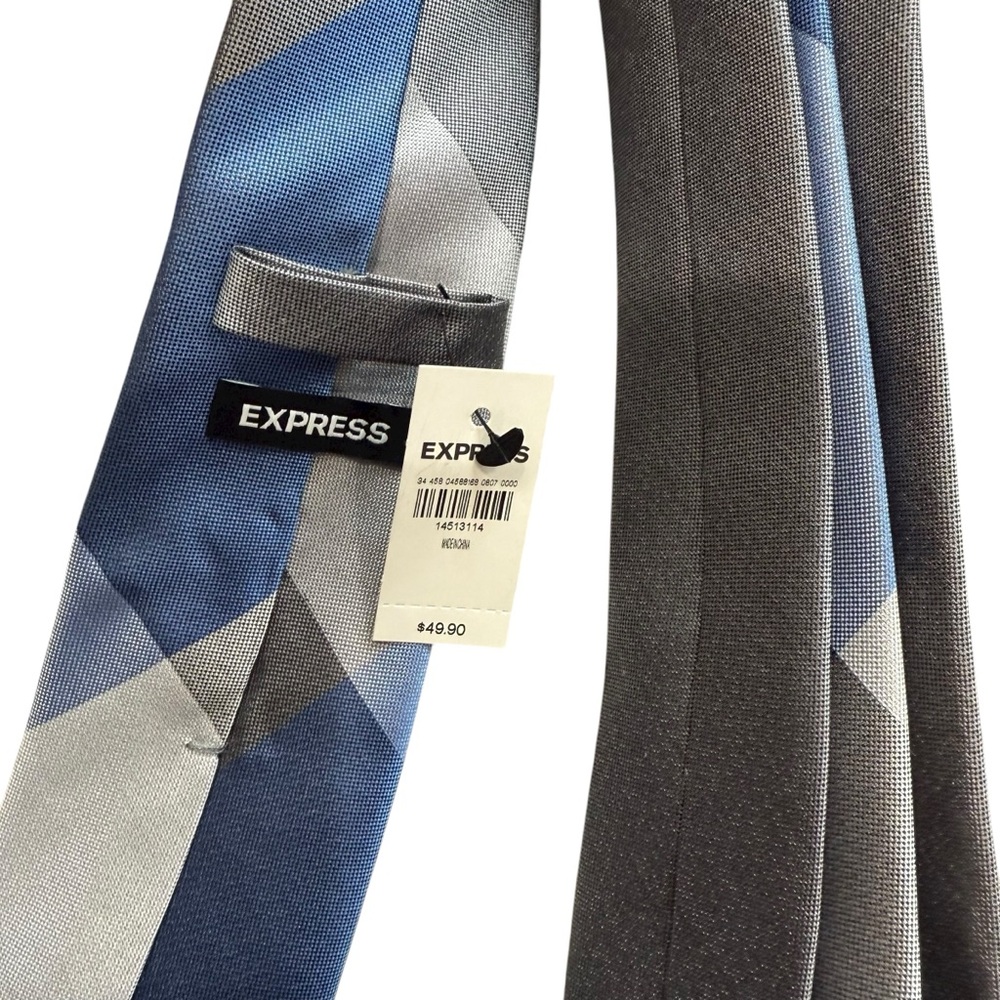 Express Men's Tie Collection - Blue, Black, Red, Navy, Floral,β Plaid - Picture 4 of 6